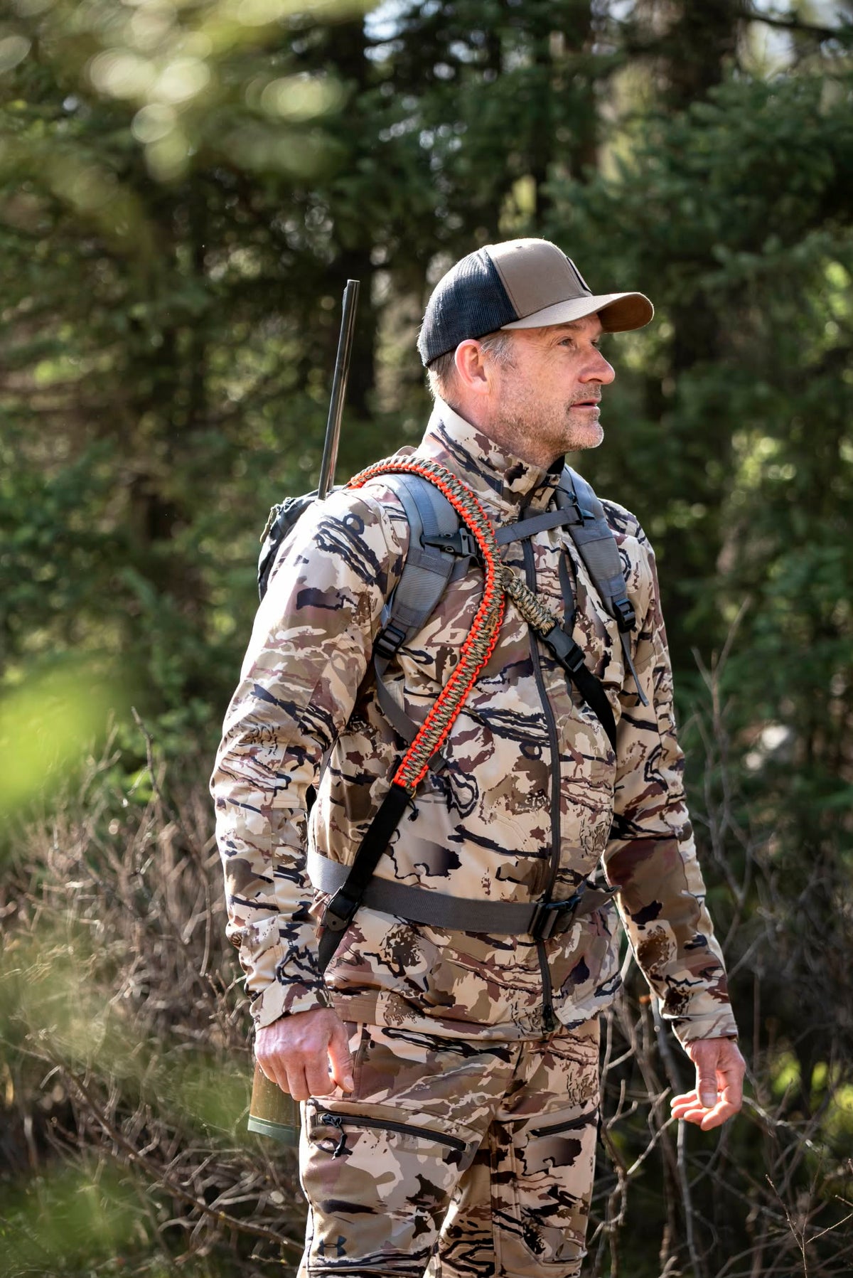 Rino Parisé, chasseur et tresseur